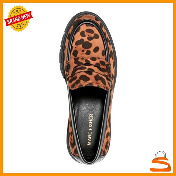 Casual Penny Loafers Slip-On Almond Toe Lug Sole Minimal Chic Classic - Picture 2 of 6